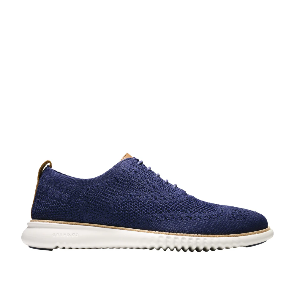 Cole Haan Men's 2.ZEROGRAND STITCHLITE OXFORD - Marine Blue/Vapor Grey - Image 4