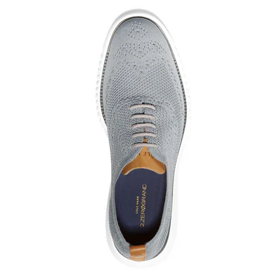Cole Haan Men's 2.Zerogrand Wingtip Oxford - Ironstone/Magnet/Optic White - Image 3