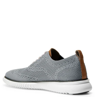 Cole Haan Men's 2.Zerogrand Wingtip Oxford - Ironstone/Magnet/Optic White - Image 4