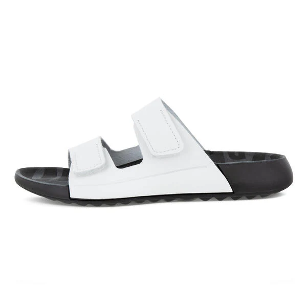 Ecco Women's 2nd Cozmo Two Band Slide - Bright White - Image 3