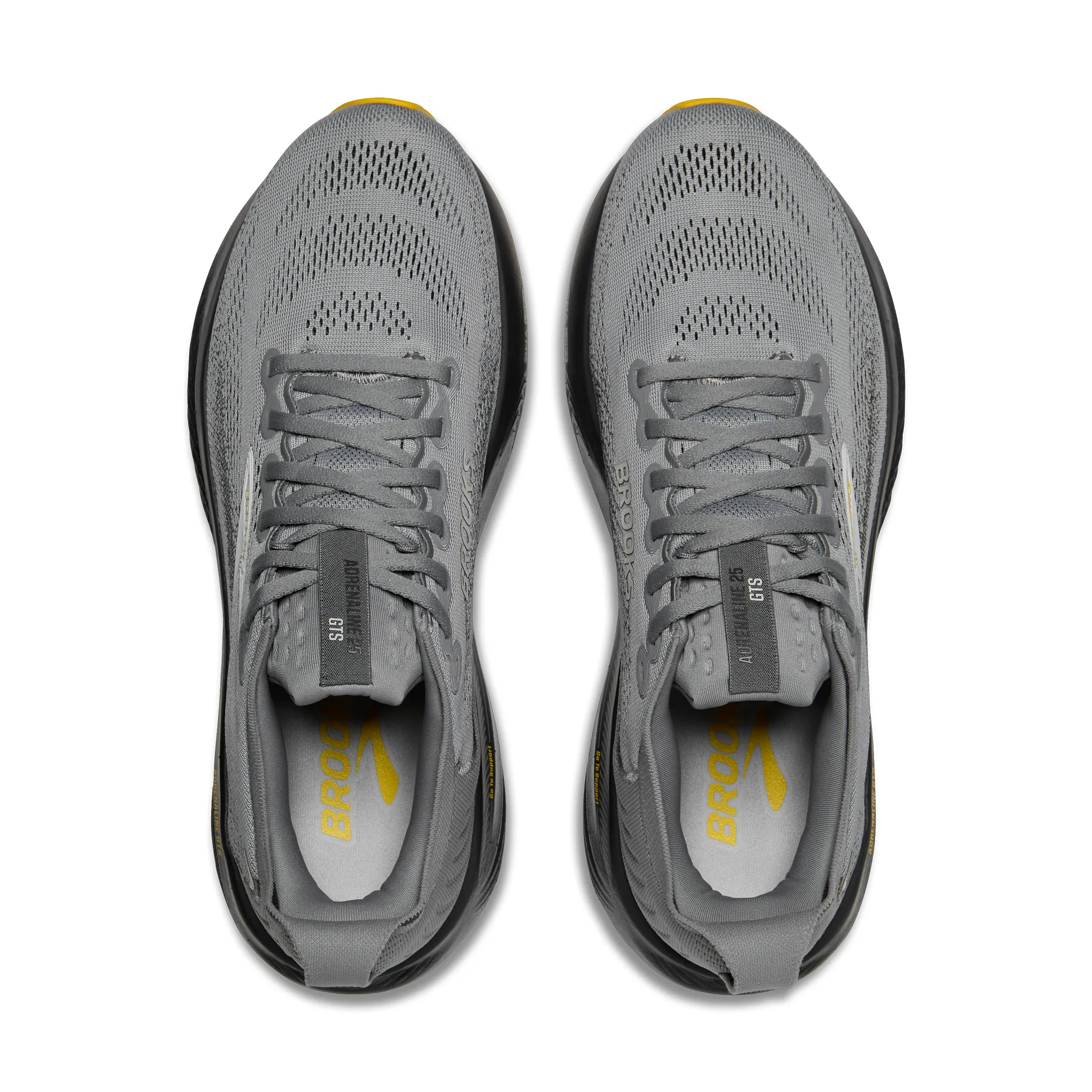 Brooks Men's Adrenaline GTS 25-Primer Grey/Ebony/Jasmin - Image 5