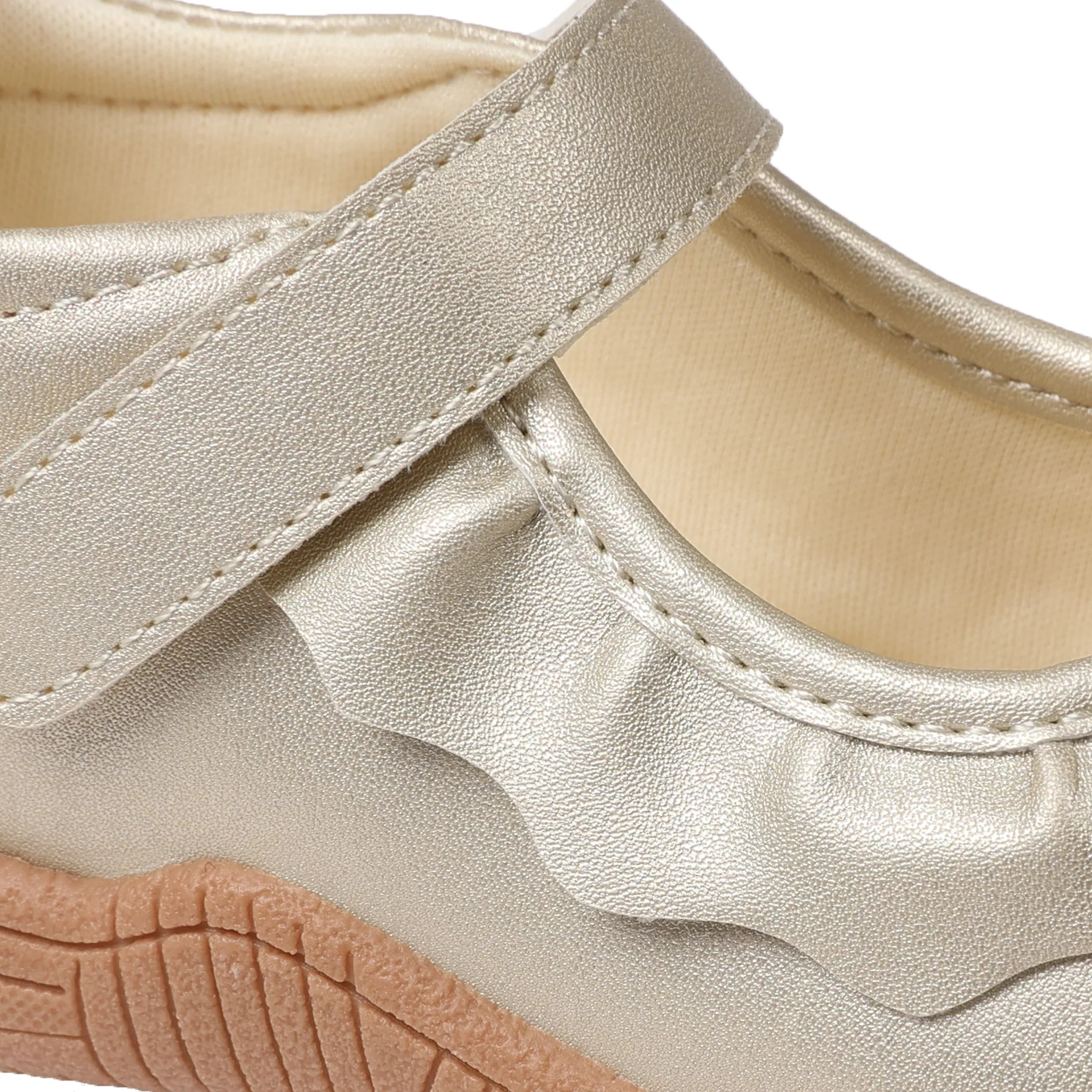Oomphies Girls' (Sizes 5-3) Amina Mary Jane - Gold - Image 8
