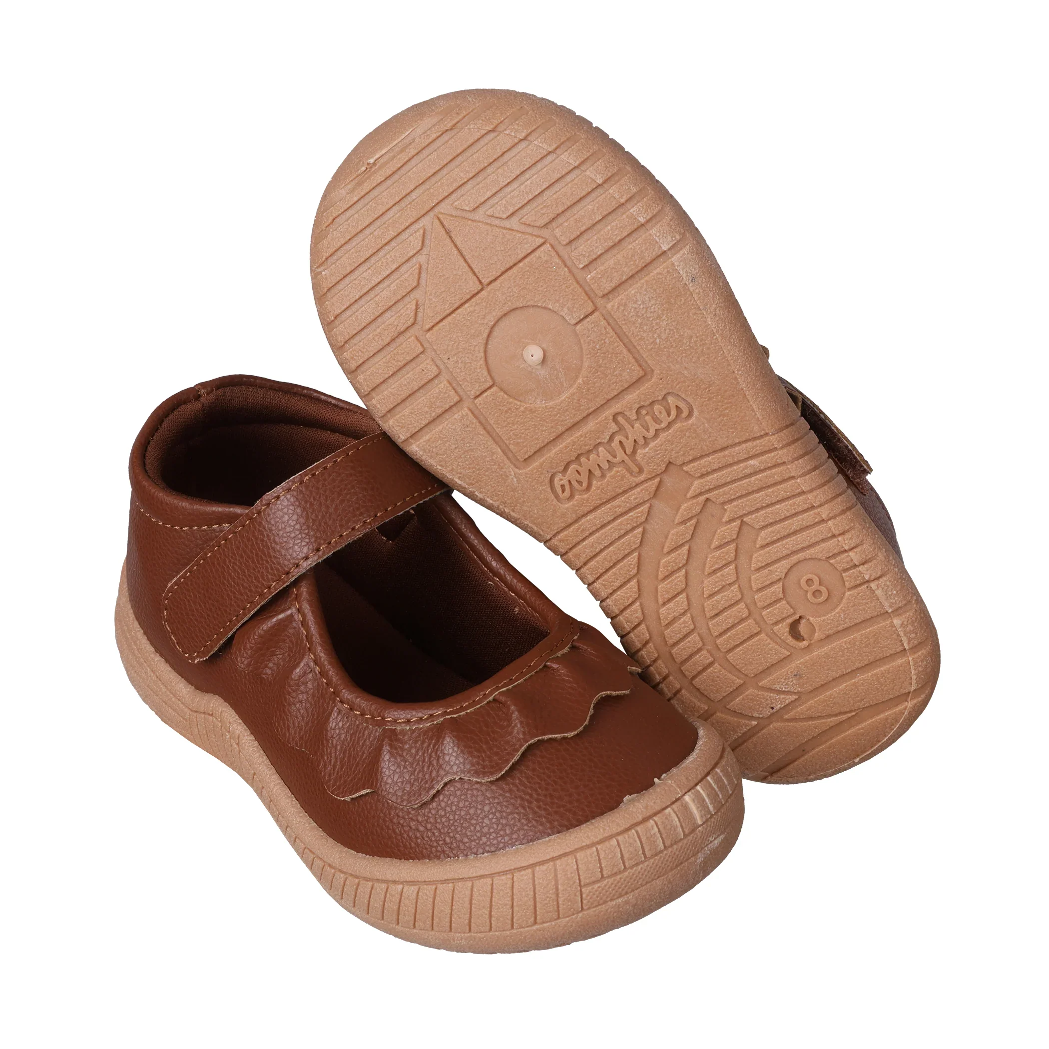 Oomphies Girls' (Sizes 5-3) Amina Mary Jane - Brown - Image 11