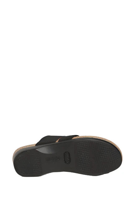 Munro Women's Aries Comfortable Sandal - Black Fabric - Image 4