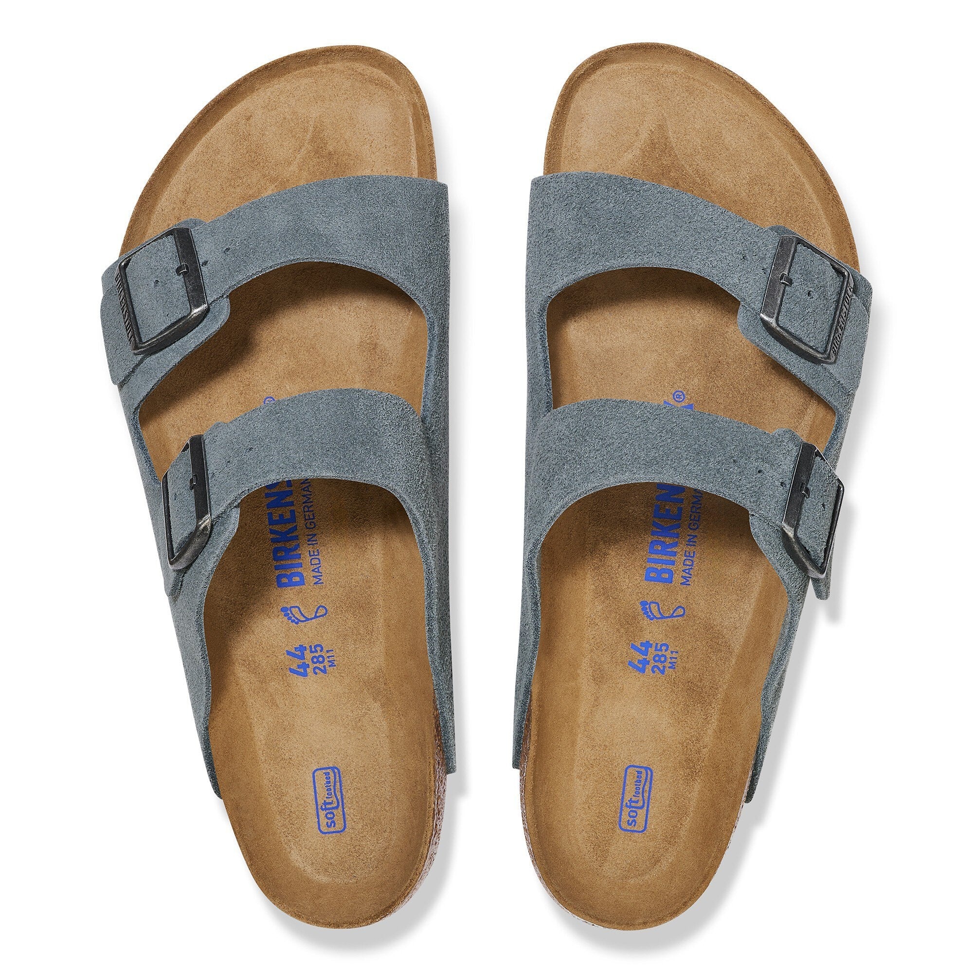 Birkenstock Men's Arizona Soft Footbed Sandal - Basalt Gray - Image 5