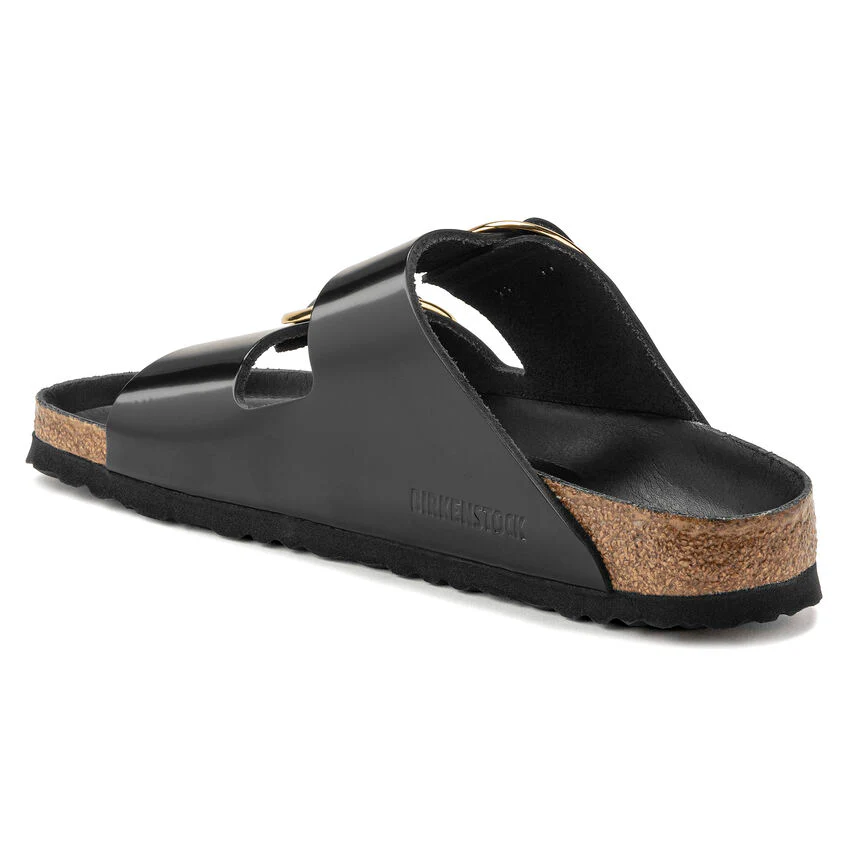 Birkenstock Women's Arizona Big Buckle Sandal - High Shine Black - Image 7