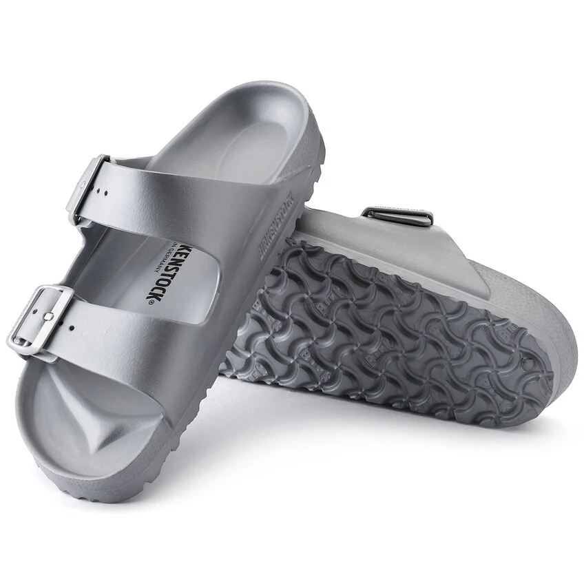 Birkenstock Women's Arizona EVA Sandals - Metallic Silver - Image 5