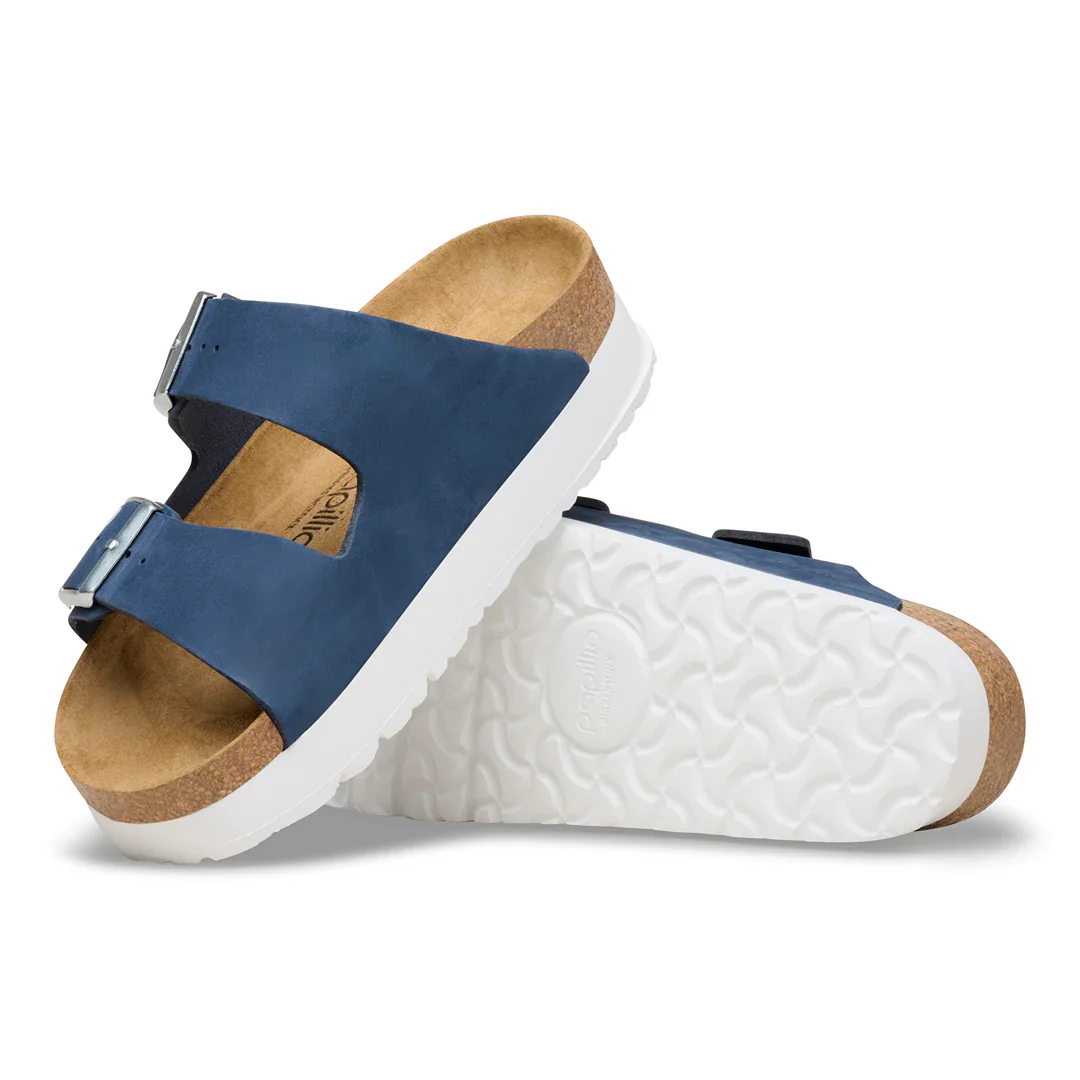 Birkenstock Women's Arizona Flex Platform - New Navy Nubuck - Image 3