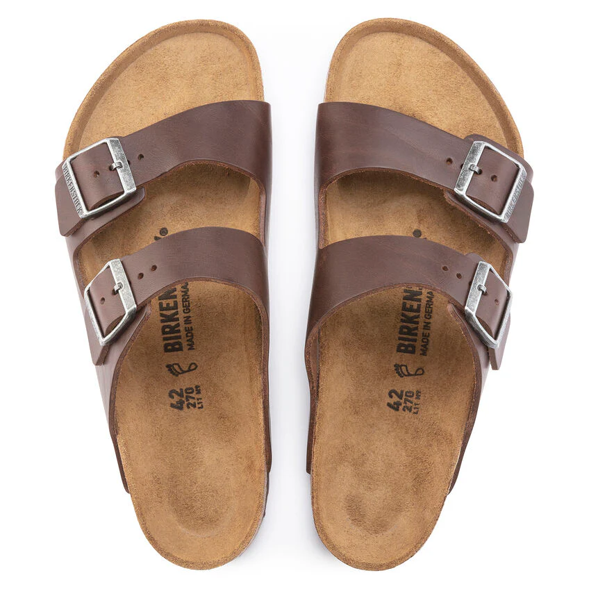 Birkenstock Men's Arizona Grip Sandal - Vintage Wood Roast - Image 4