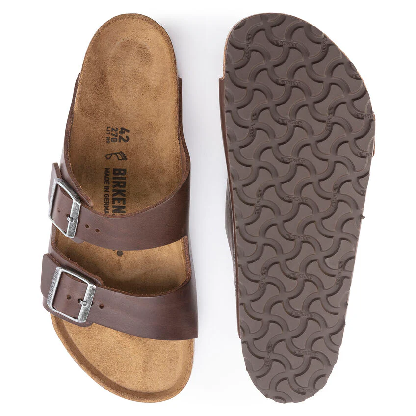 Birkenstock Men's Arizona Grip Sandal - Vintage Wood Roast - Image 6