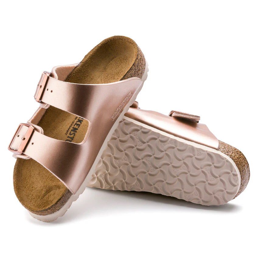 Birkenstock Kids' Arizona Kids Birko-Flor (Size 34 Only) - Electric Metallic Copper - Image 5