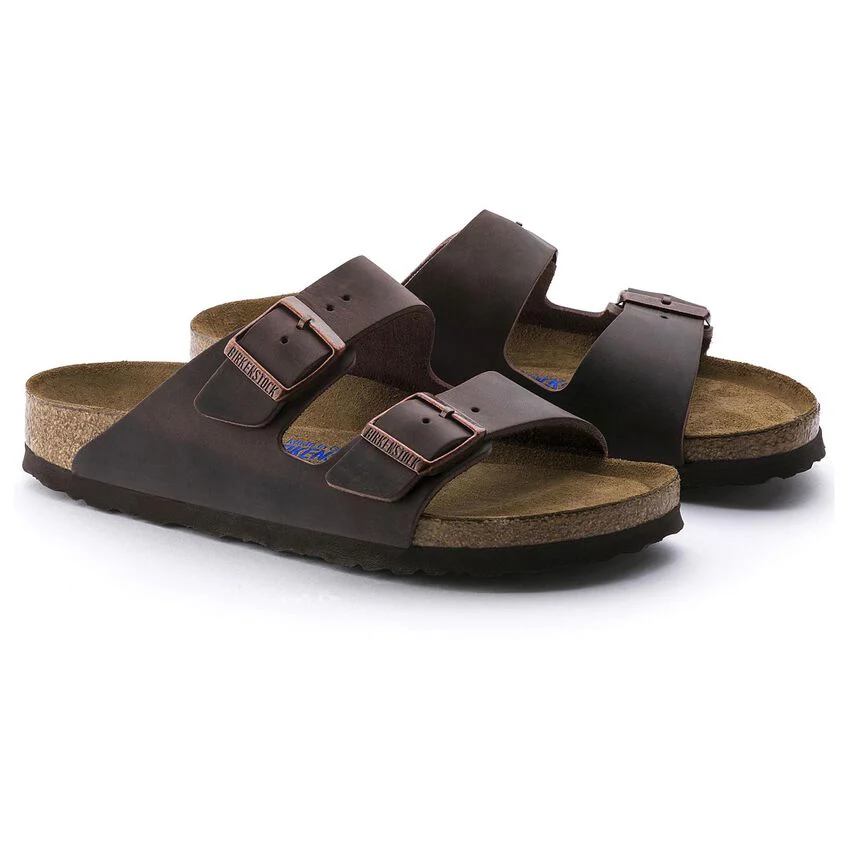 Birkenstock Unisex Arizona Soft Footbed Oiled Leather Sandal - Habana - Image 3