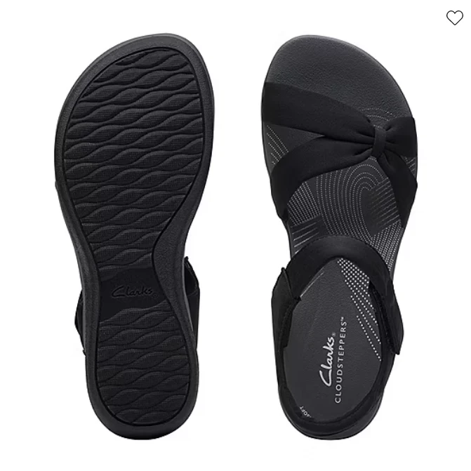 Clarks Women's Arla Shore Sandals - Black - Image 6