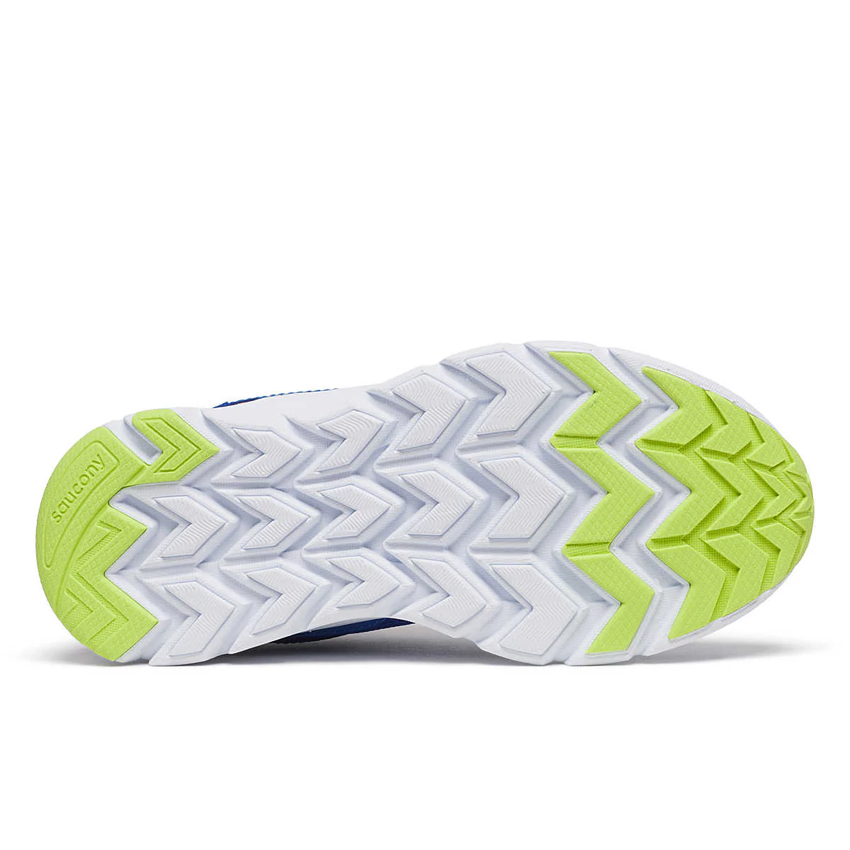 Saucony Big Kid's Axon KDZ Sneaker - Blue/Citron - Image 3