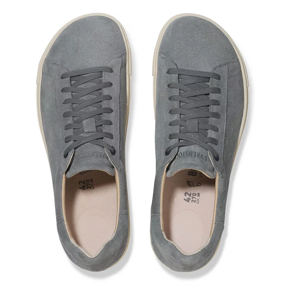 Birkenstock Men's Bend Low Suede Leather Sneaker - Basalt Gray - Image 5