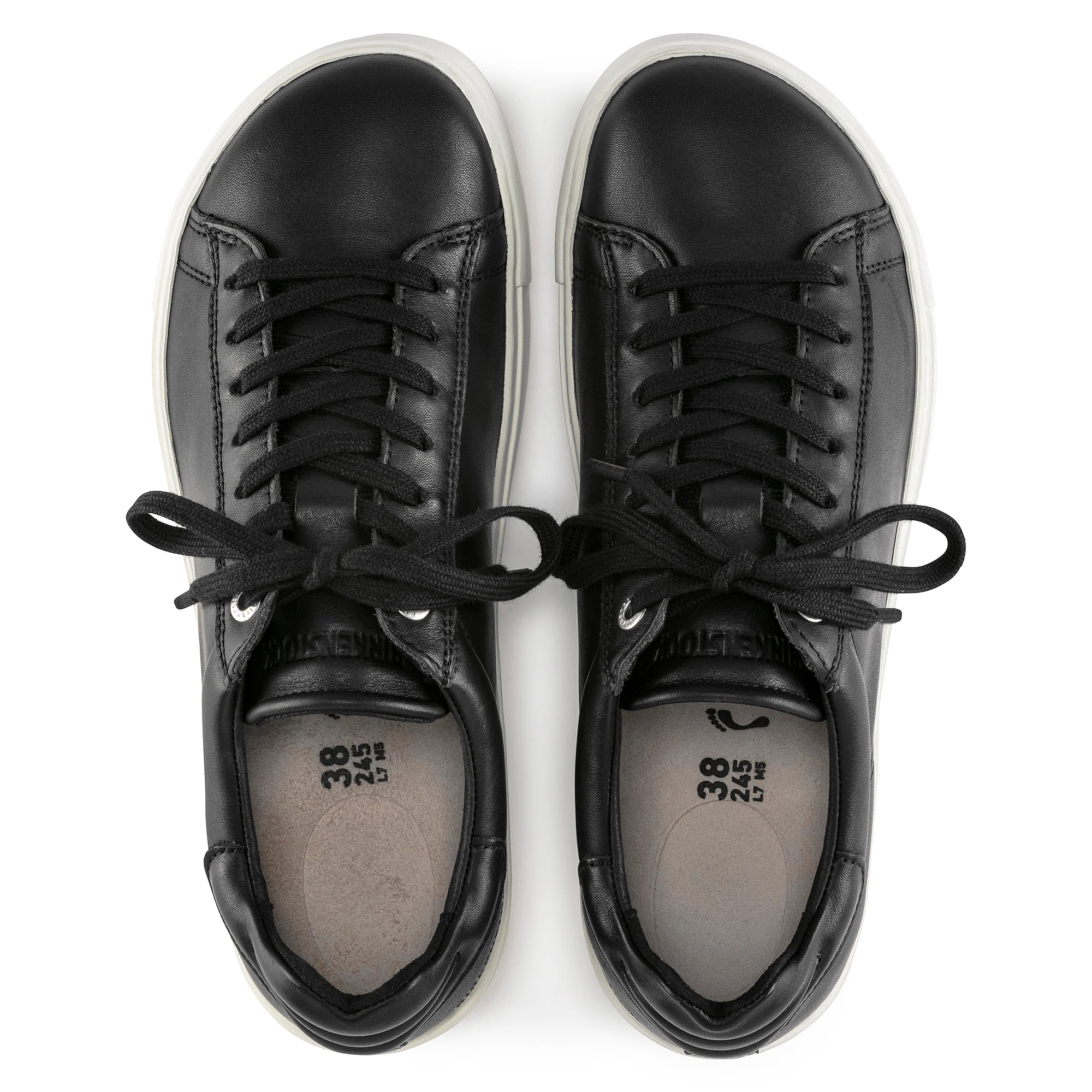 Birkenstock Women's Bend Low Leather Sneaker - Black - Image 2