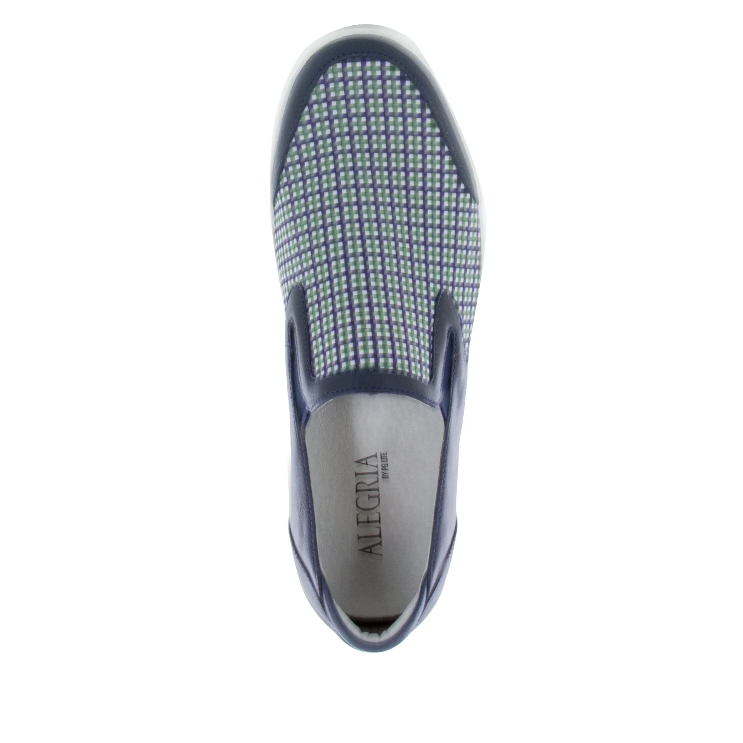 Alegria Men's Bender Slip On - Navy Plaid - Image 3