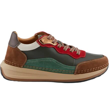 Spring Step Women's Booker Sneaker - Olive Multi - Image 3