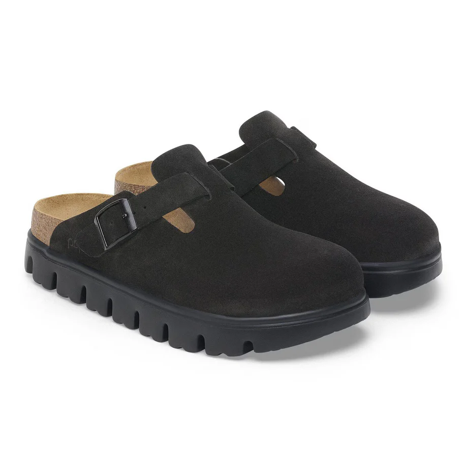 Papillio by Birkenstock Women's Boston Chunky Clog - Black Suede - Image 3