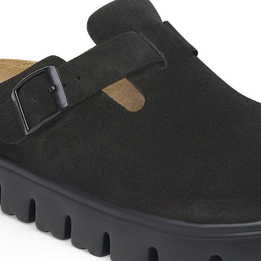 Papillio by Birkenstock Women's Boston Chunky Clog - Black Suede - Image 4