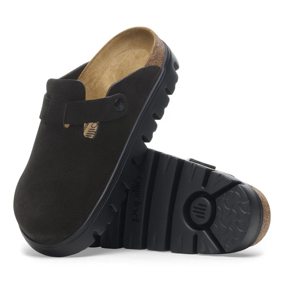 Papillio by Birkenstock Women's Boston Chunky Clog - Black Suede - Image 6
