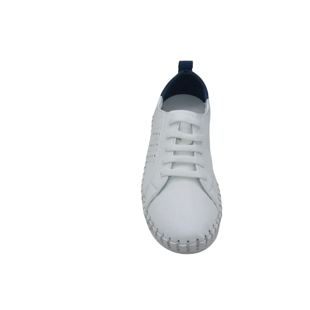 Eric Michael by Laurevan Women's Brandie Shoe - Denim/White - Image 5