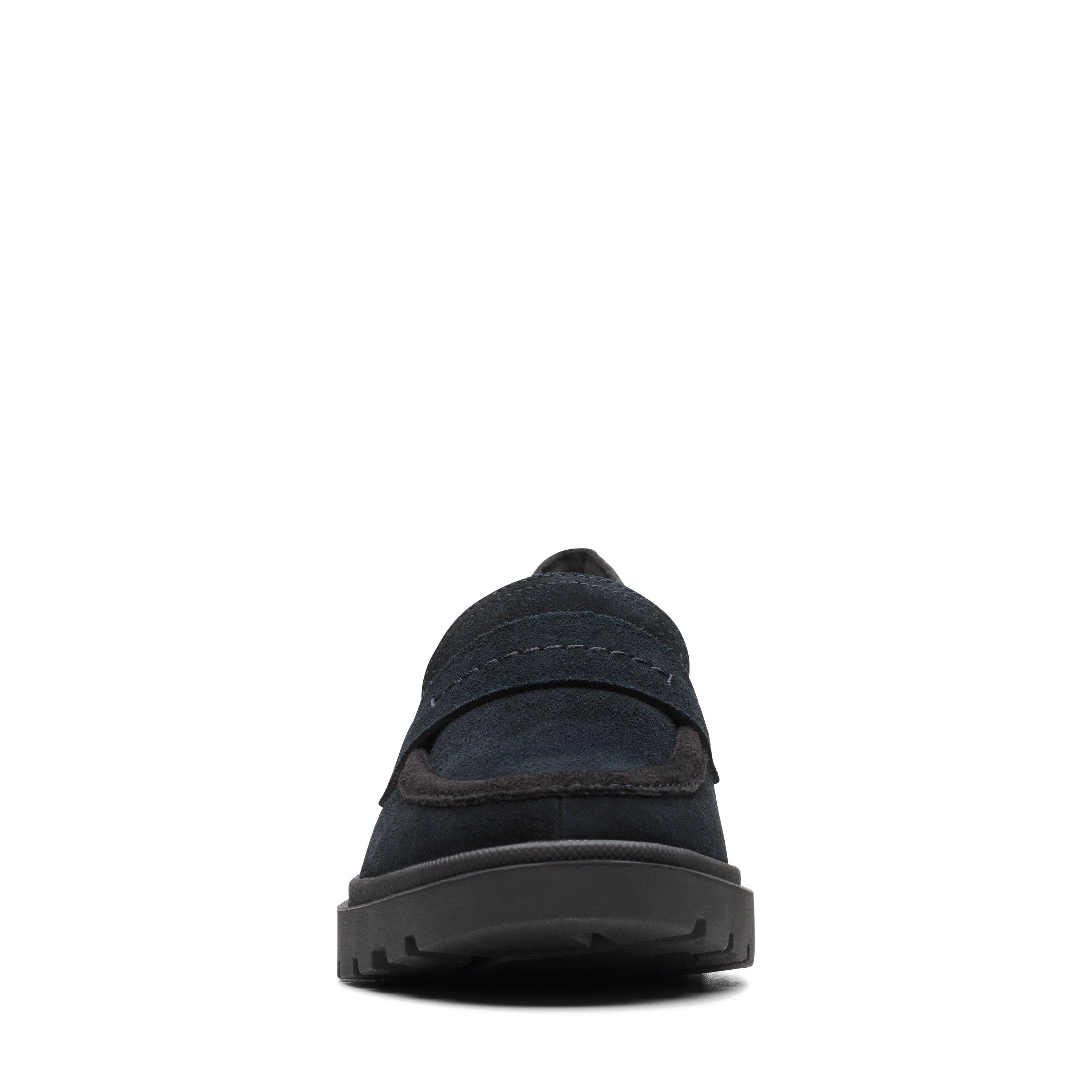 Clarks Women's Calla Ease Loafer - Black Suede - Image 5