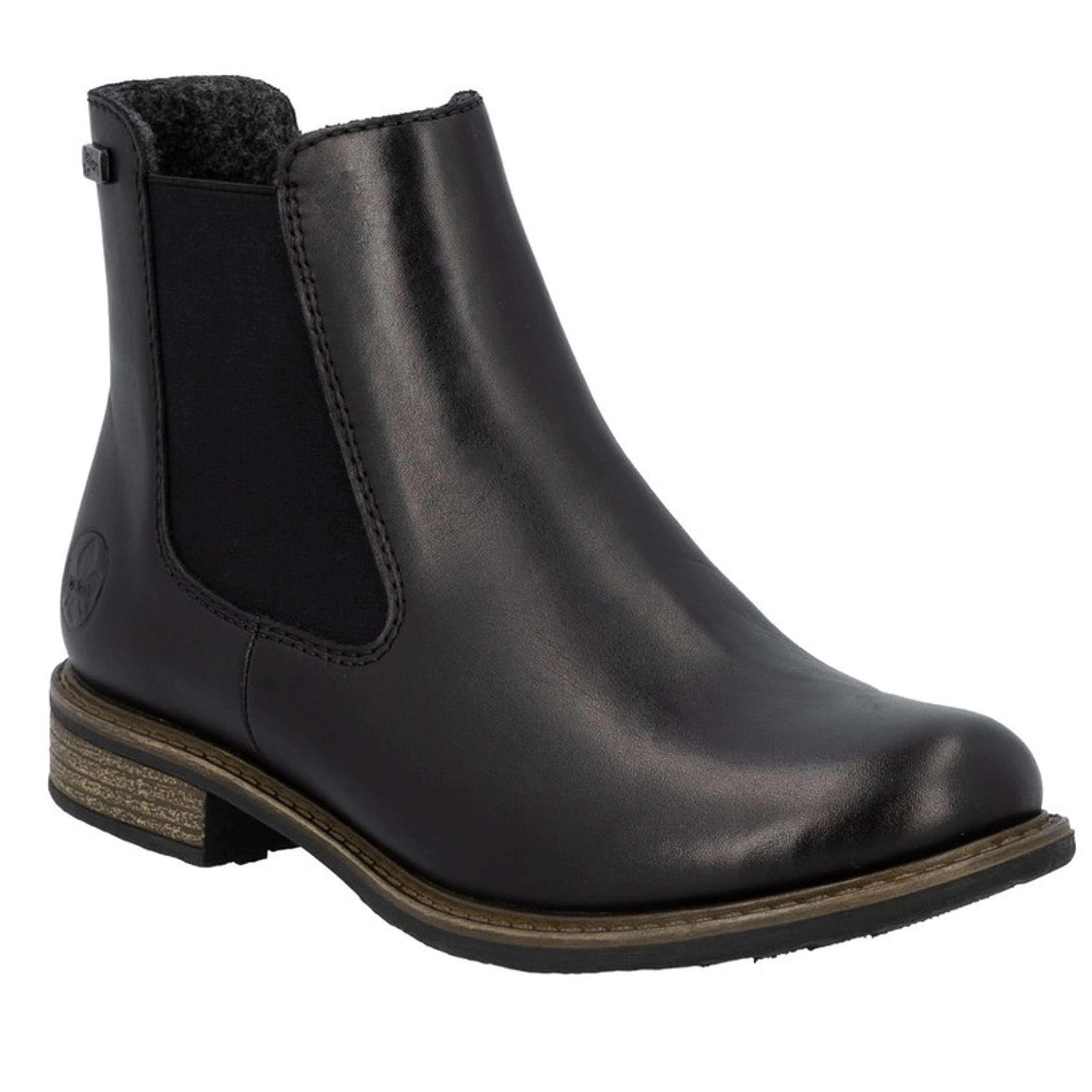 Rieker Women's 74870 Ornella Waterproof Chelsea Boot - Black