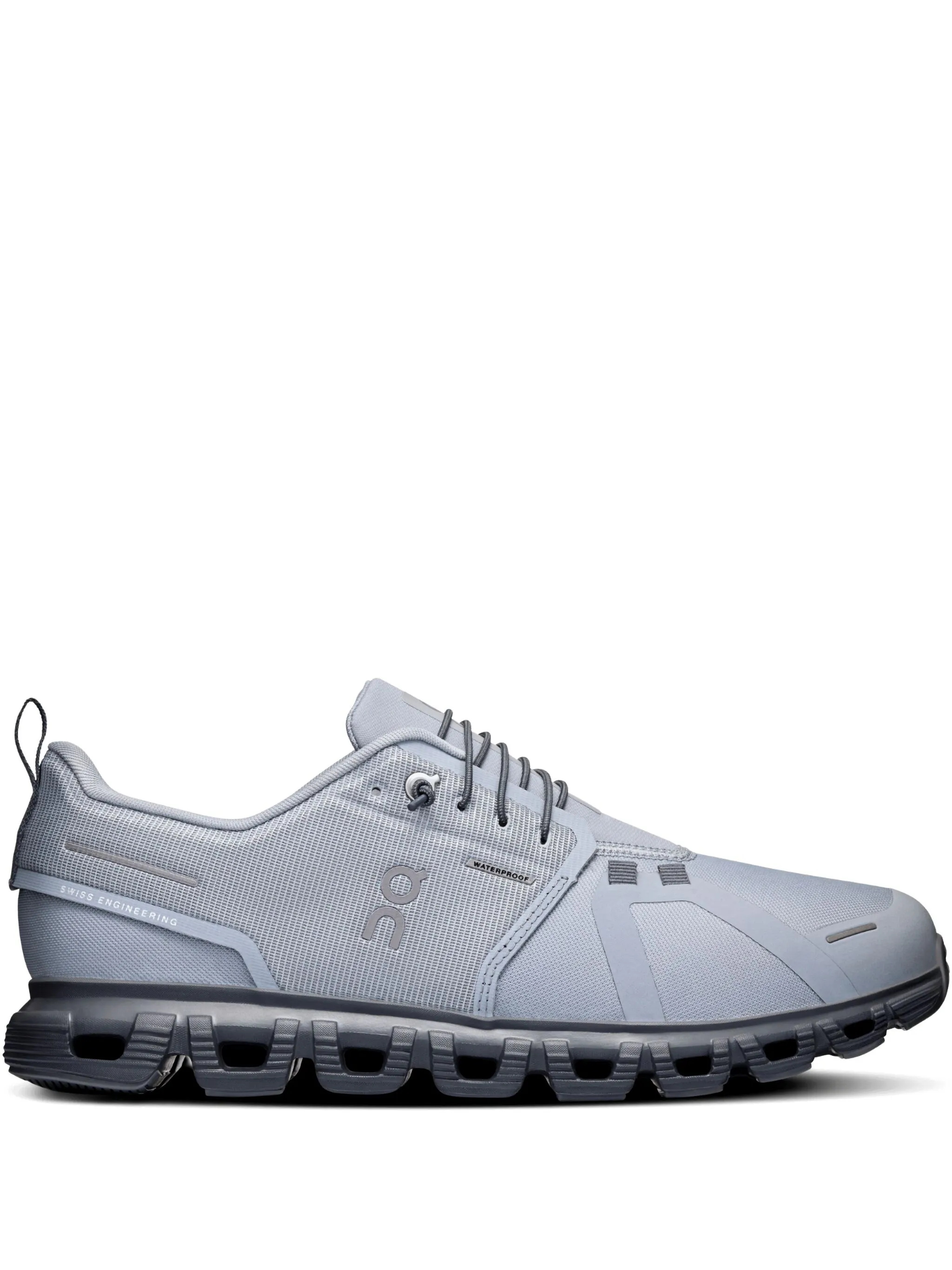 On Running Men's Cloud 6 Waterproof Athletic Shoe - Alloy/Wolf - Image 3