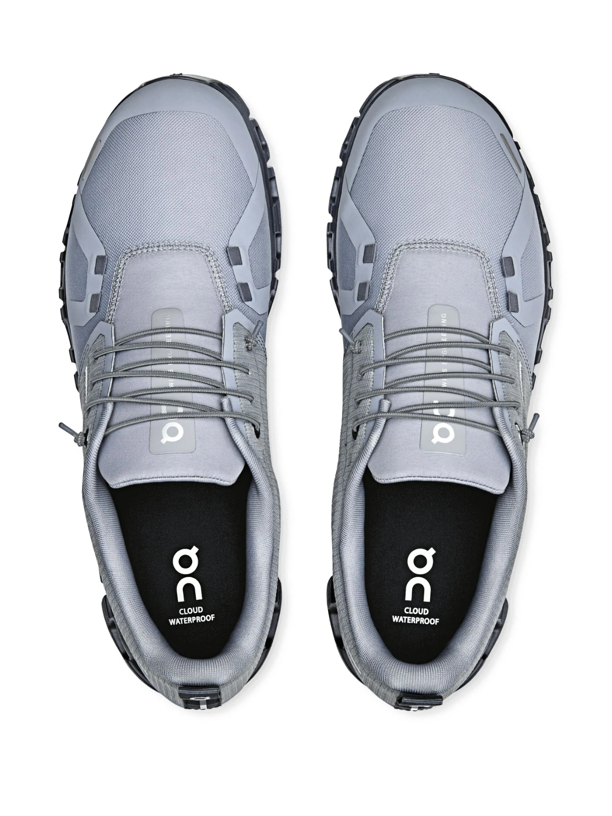 On Running Men's Cloud 6 Waterproof Athletic Shoe - Alloy/Wolf - Image 5