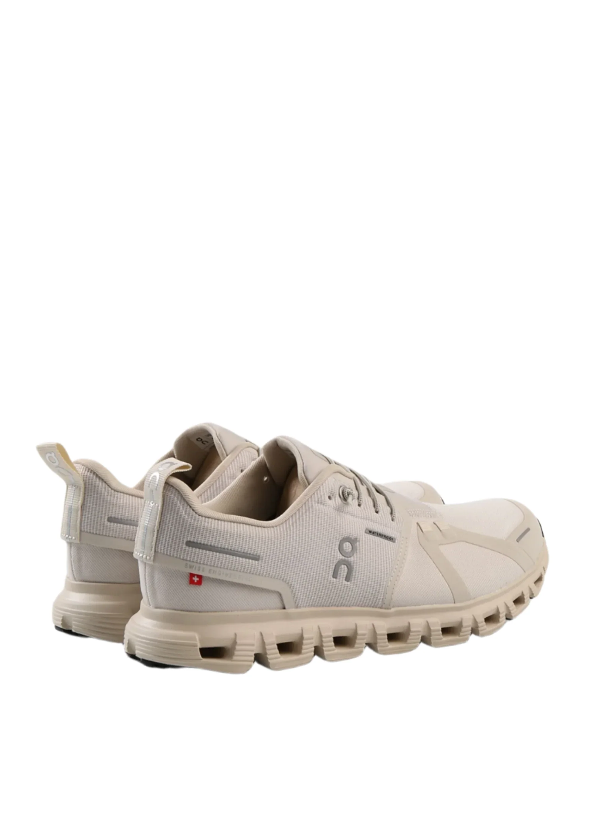 On Running Women's Cloud 6 Waterproof Athletic Shoe - Pearl/Cream - Image 3
