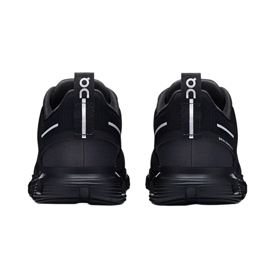 On Running Women's Cloud 6 Waterproof Athletic Shoe - All Black - Image 4