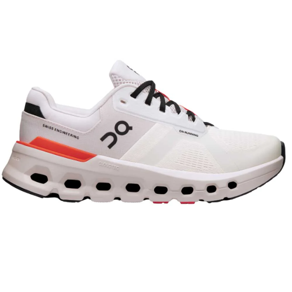On Running Women's Cloudrunner 2 Sneaker - White/Sand - Image 3