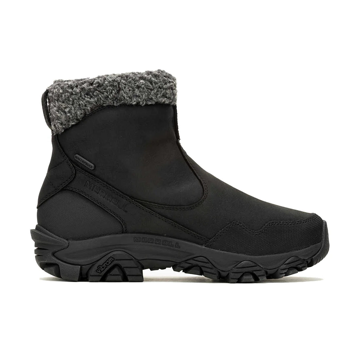 Merrell Women's Coldpack 3 Thermo Mid Zip Waterproof Boot w/ Arctic Grip - Black - Image 3