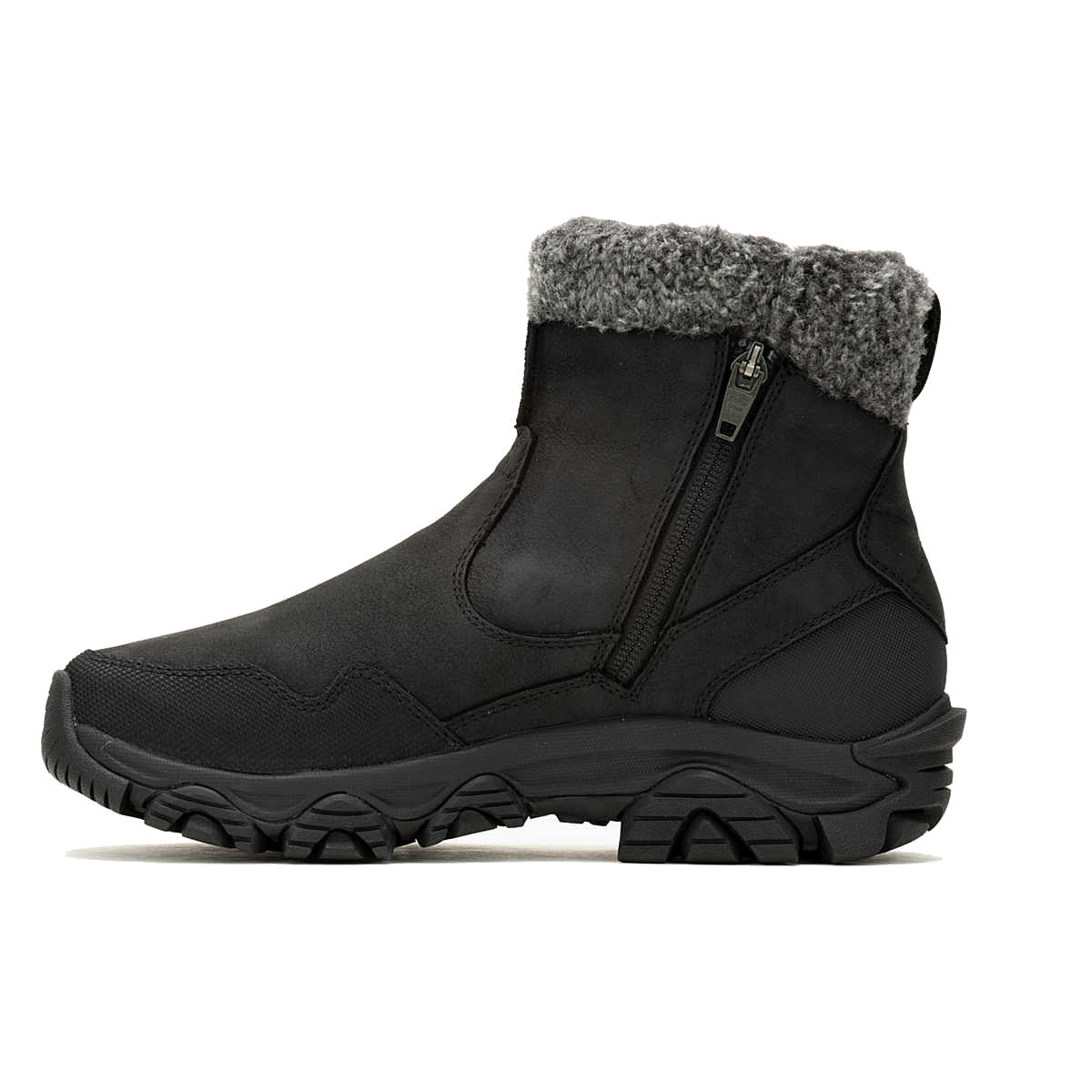 Merrell Women's Coldpack 3 Thermo Mid Zip Waterproof Boot w/ Arctic Grip - Black - Image 4