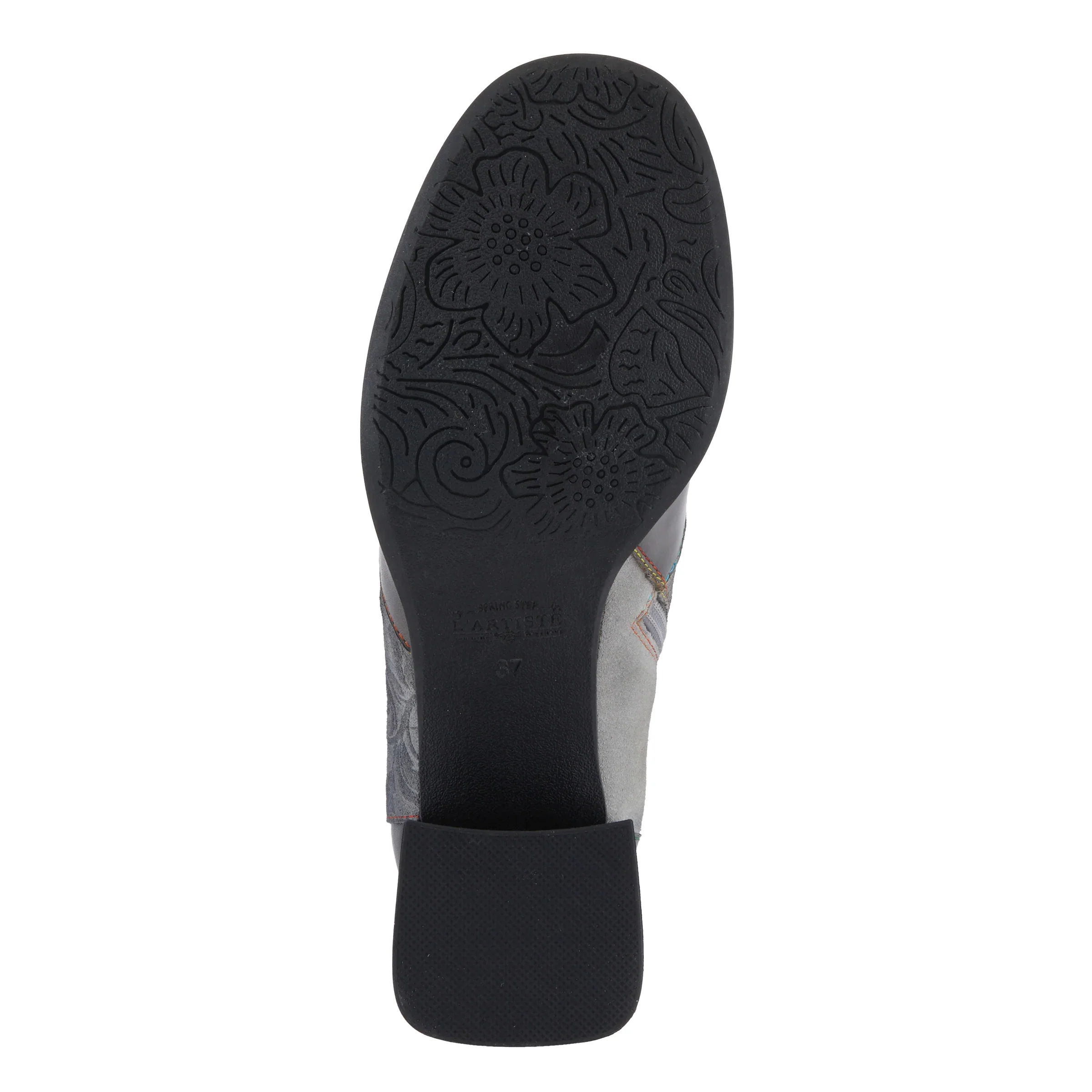 L'Artiste by Spring Step Women's Copine Chunky Heel Bootie - Black Multi - Image 7