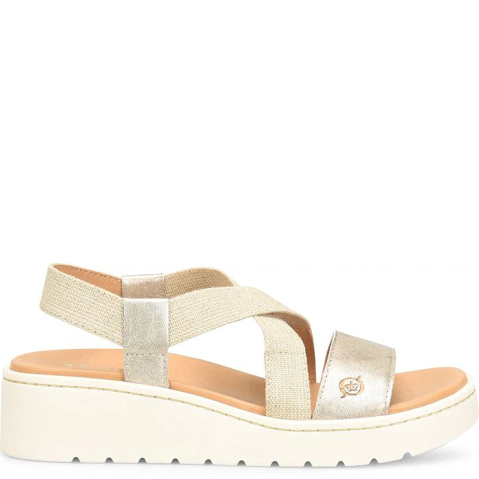 Born Women's Kasady Sandal - Light Gold Metallic (Panna Cotta) - Image 4