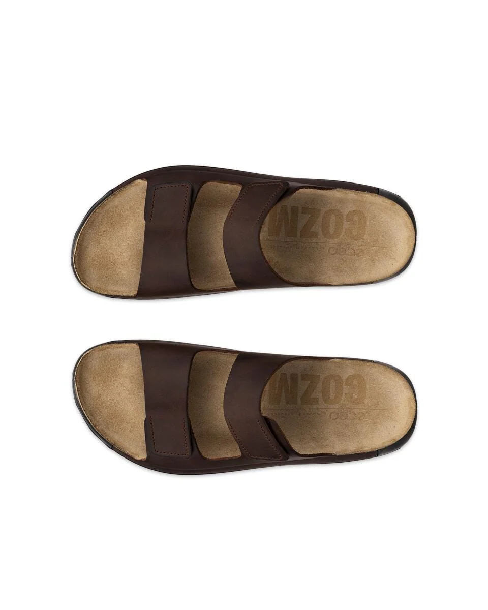Ecco Men's Cozmo 2-Strap Sandal - Potting Soil - Image 8