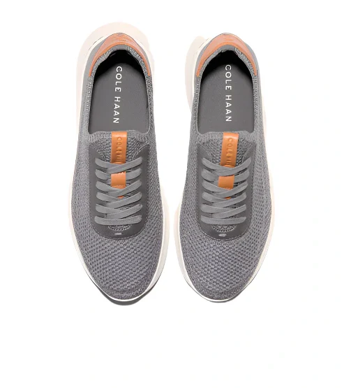 Cole Haan Men's Crosscourt Stitchlite RunOX Sneaker - Titanium/Tornado - Image 4