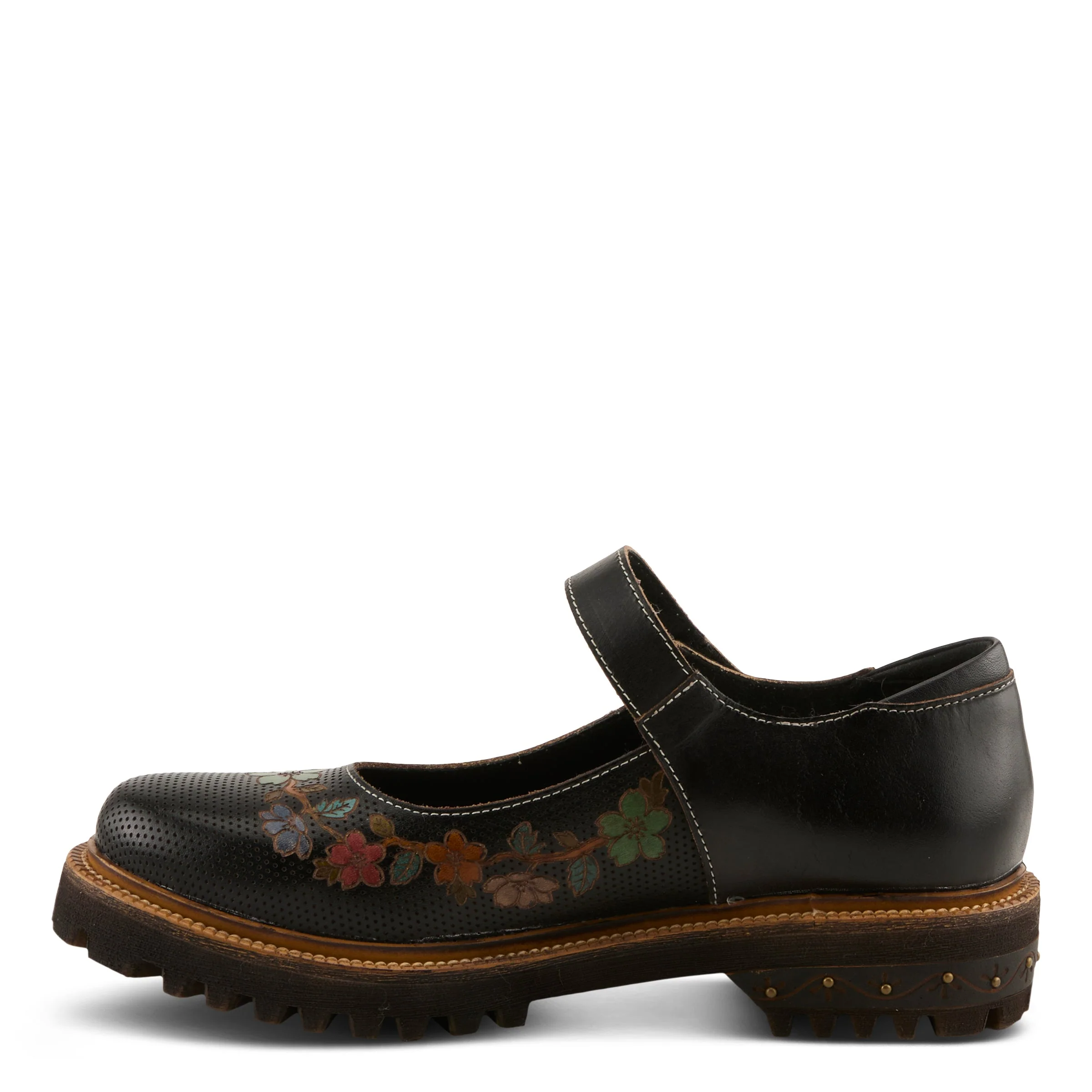 L'Artiste by Spring Step Women's Danuella Mary Janes - Black Multi - Image 2