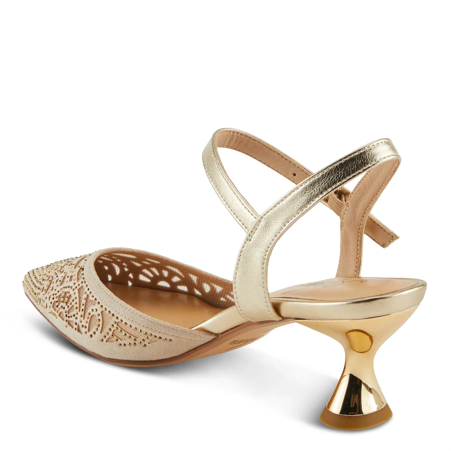 Azura by Spring Step Women's Delicate Sandals - Soft Gold - Image 5