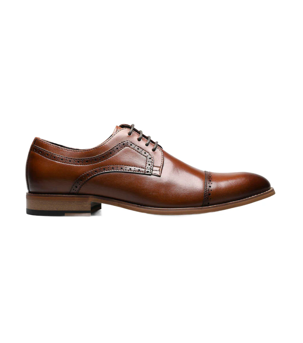 Stacy Adams Men's Dickinson Oxfords - Cognac - Image 3