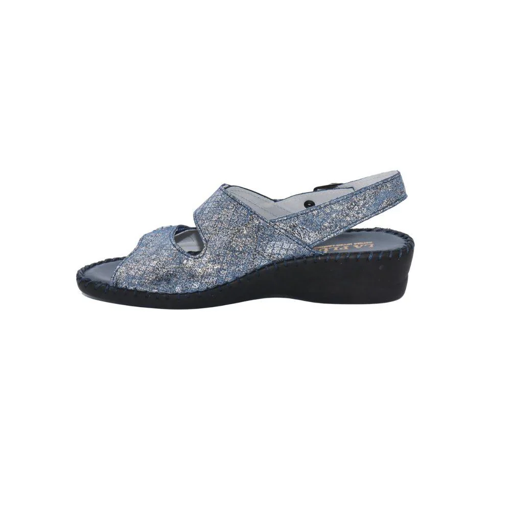 La Plume by Laurevan Women's Dusty Sandal - Navy - Image 2