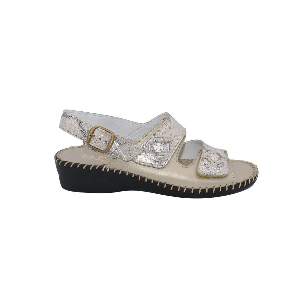 La Plume by Laurevan Women's Dusty Sandal - Bone - Image 3