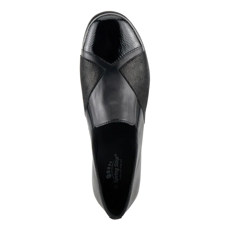 Spring Step Women's Evzen Wedge Slip-On - Black - Image 6