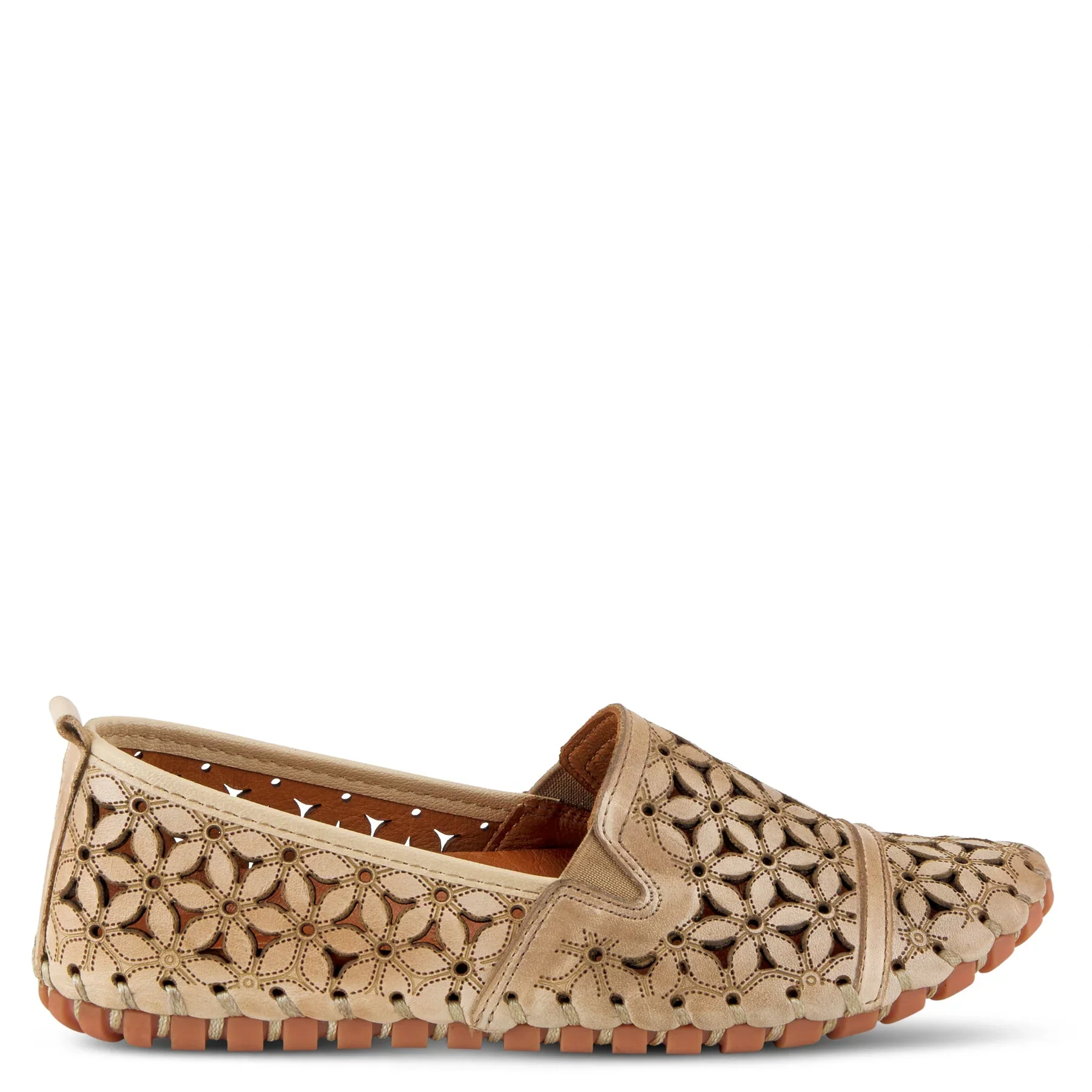Spring Step Women's Flowerflow Flats - Beige - Image 3