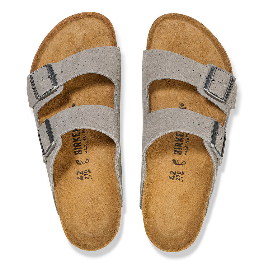 Birkenstock Women's Arizona Suede Embossed - Dotted Stone Coin - Image 3