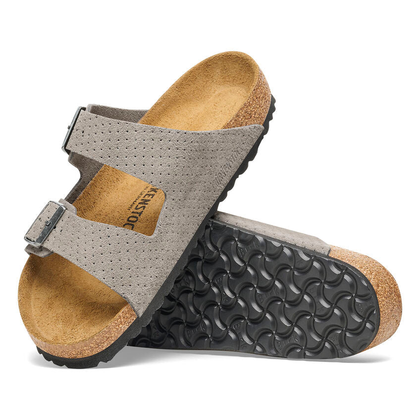 Birkenstock Women's Arizona Suede Embossed - Dotted Stone Coin - Image 4