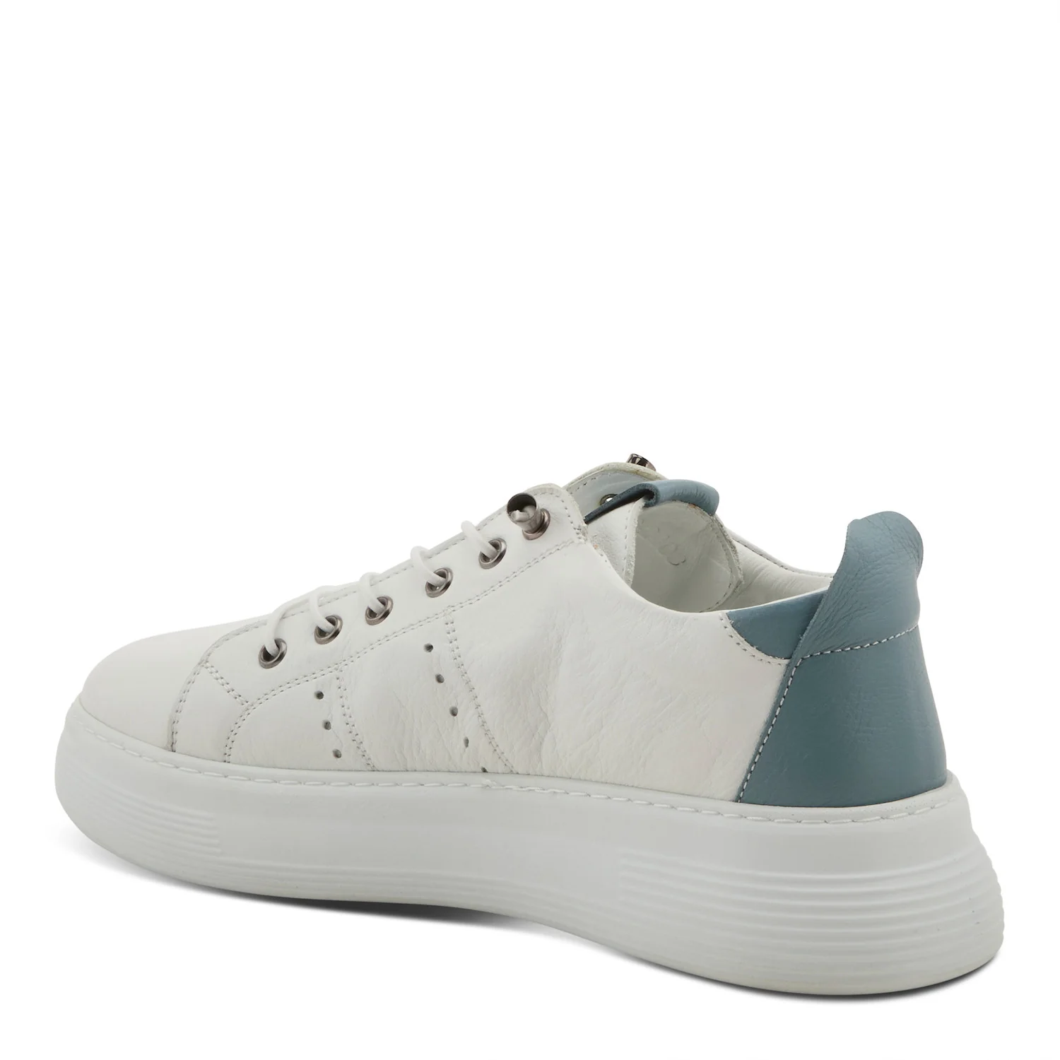 Spring Step Women's France Trendy Leather Sneaker - Blue Multi - Image 5