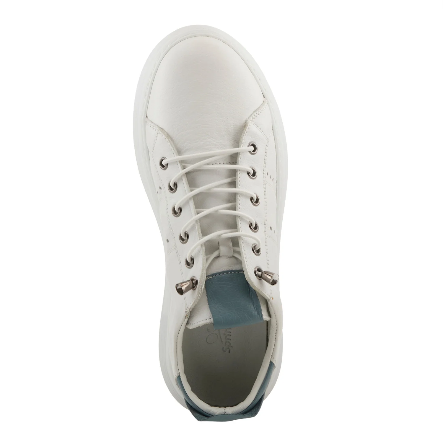 Spring Step Women's France Trendy Leather Sneaker - Blue Multi - Image 6